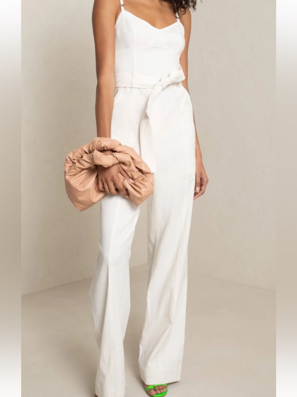 A.L.C. Mila White Wide-Leg Jumpsuit nwt sz 8
